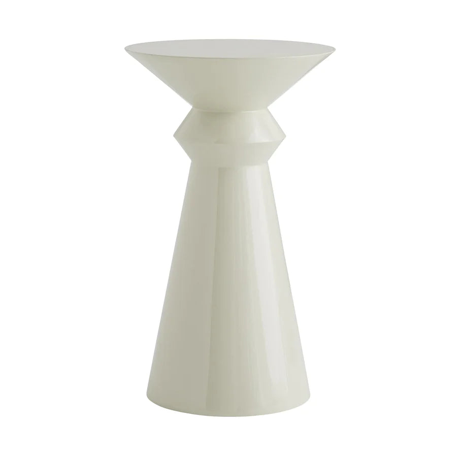 Lacquer Geometric Side Table