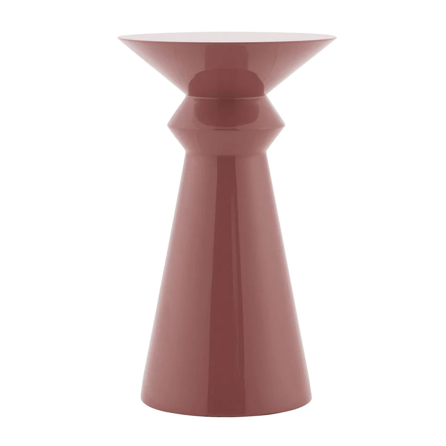 Lacquer Geometric Side Table