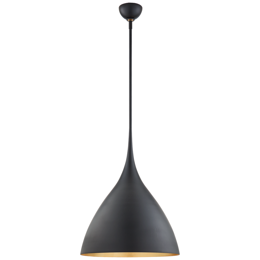 Sleek bell-shaped pendant