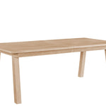 White oak wood table with modern and sleek design
