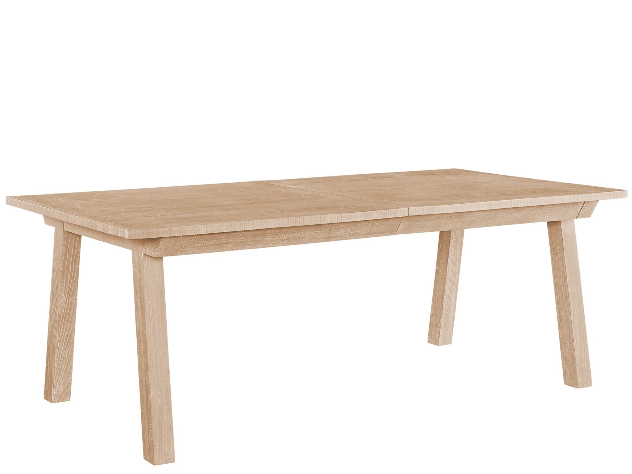 White oak wood table with modern and sleek design