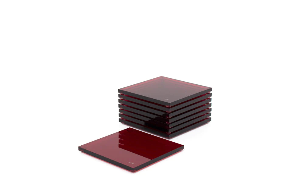 Acrylic Square Coaster Set