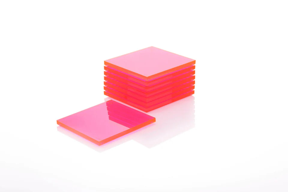 Acrylic Square Coaster Set
