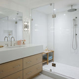 Sophisticated bathroom with rose Dyptique candle