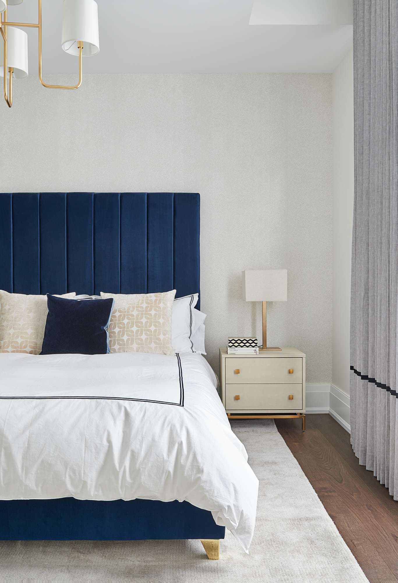 traditional, transitional bedroom designed by Homekin
