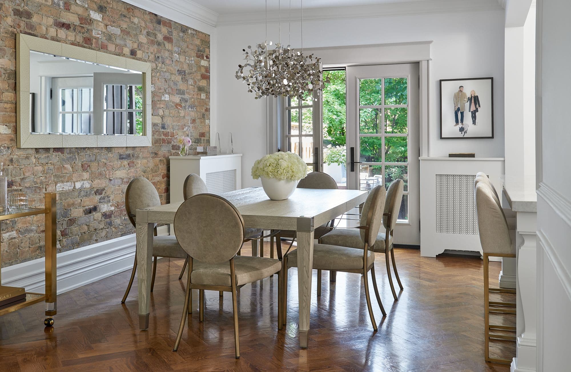 glam dining room designed by Homekin