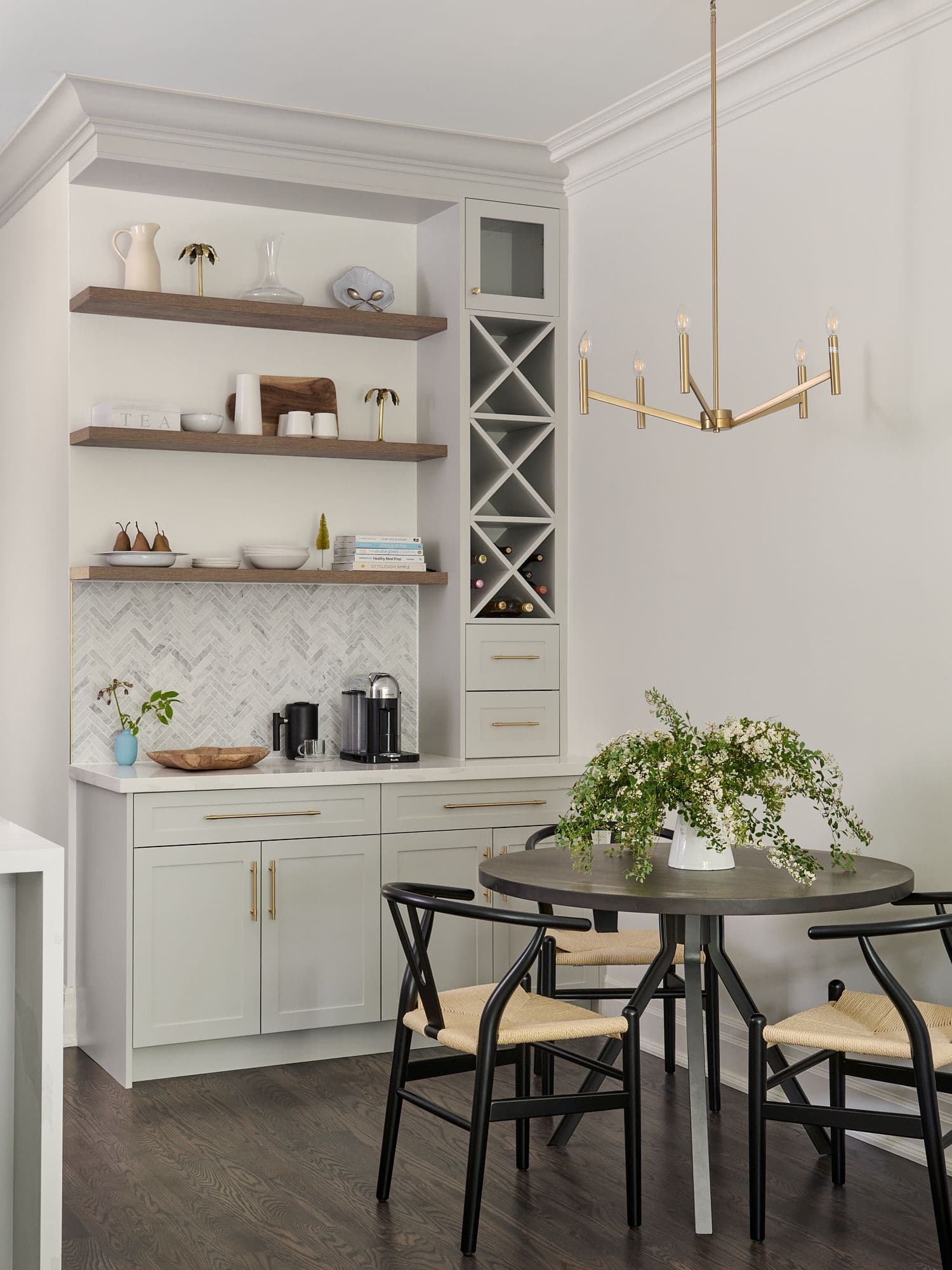 mid-century dining room designed by Homekin