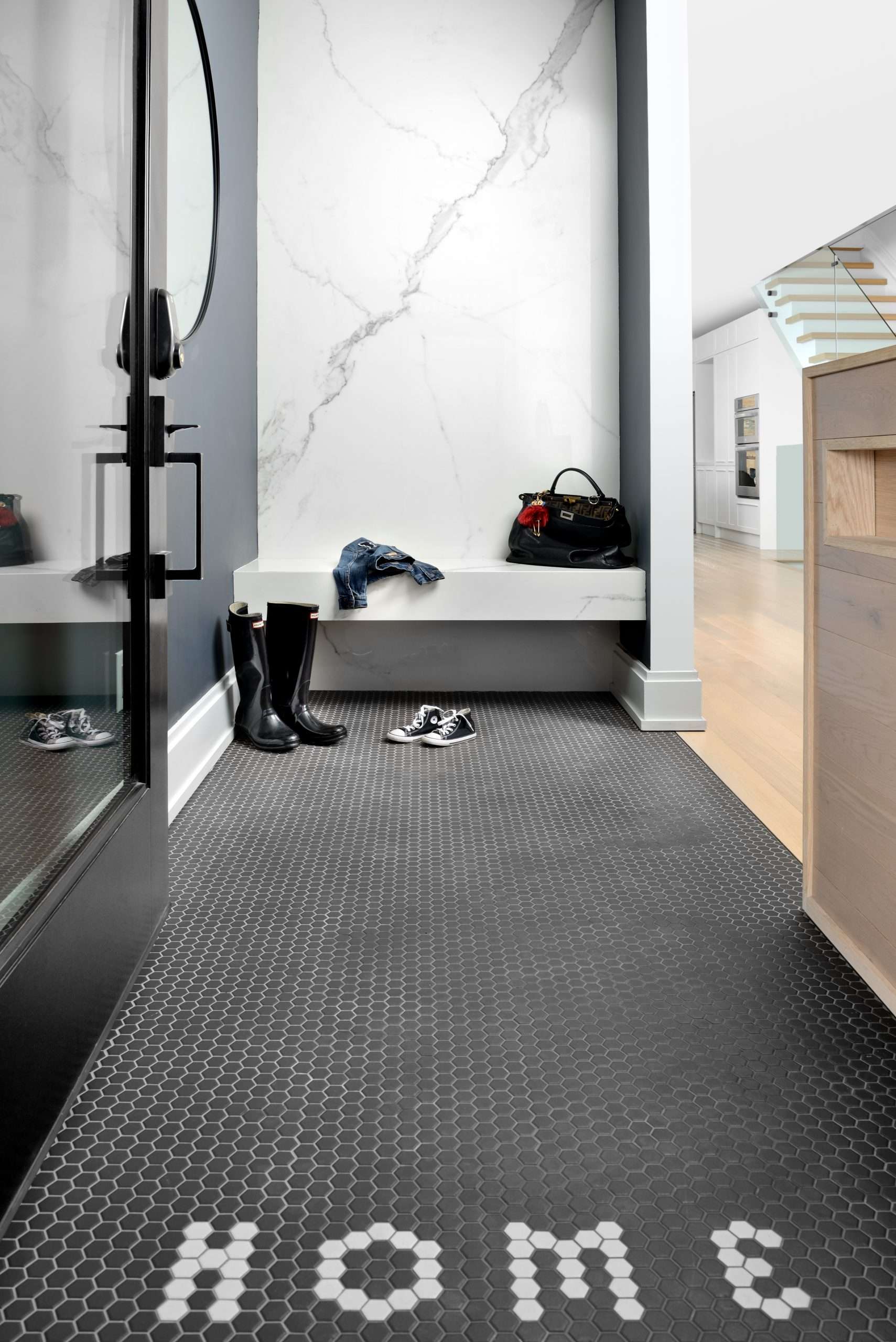 contemporary entryway designed by Homekin