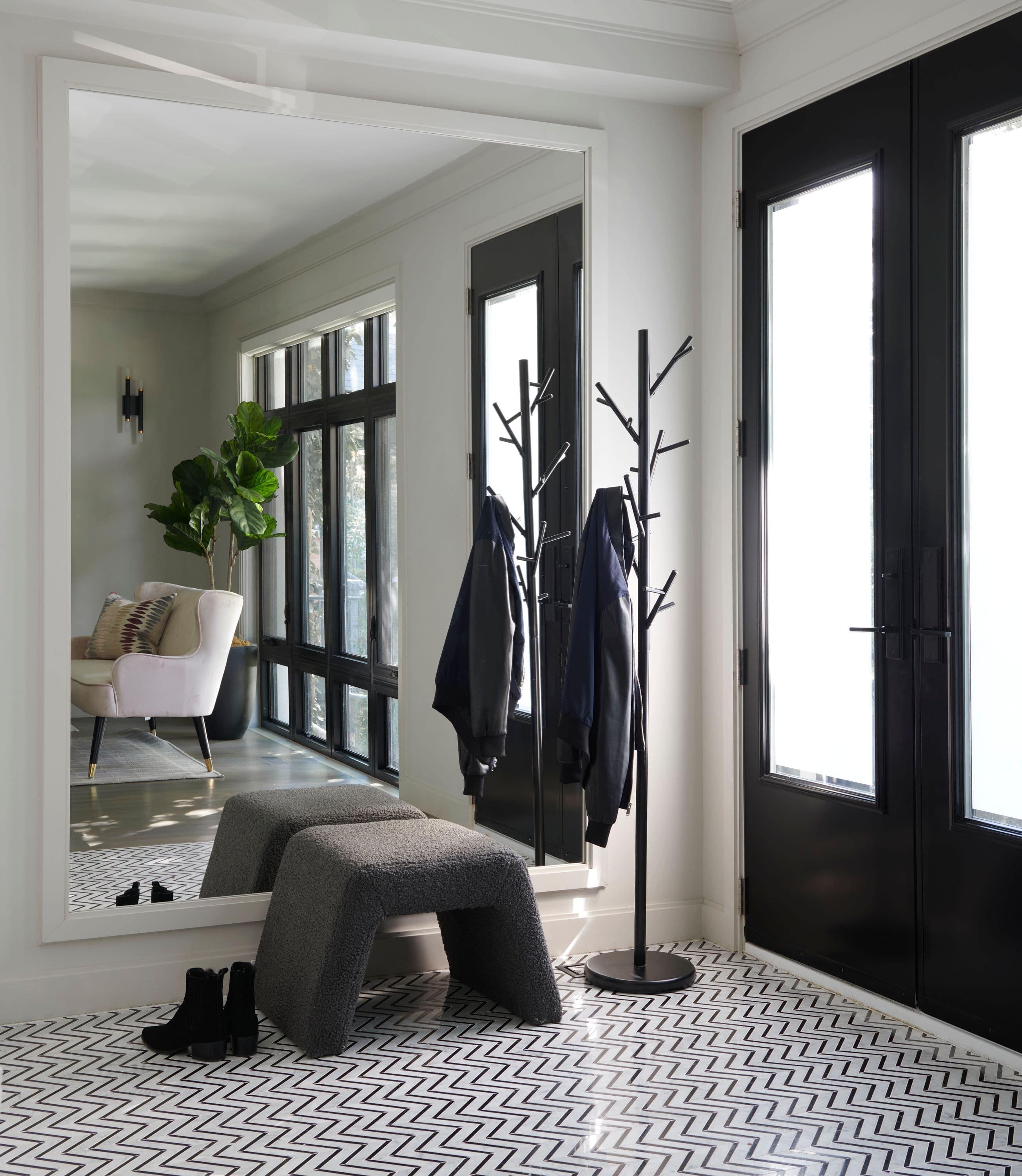 contemporary entryway designed by Homekin