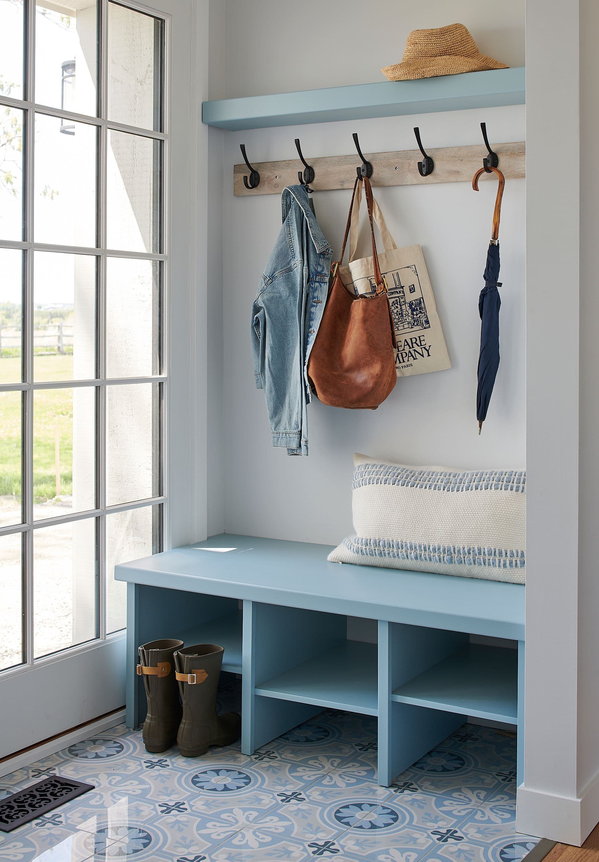 farmhouse entryway designed by Homekin