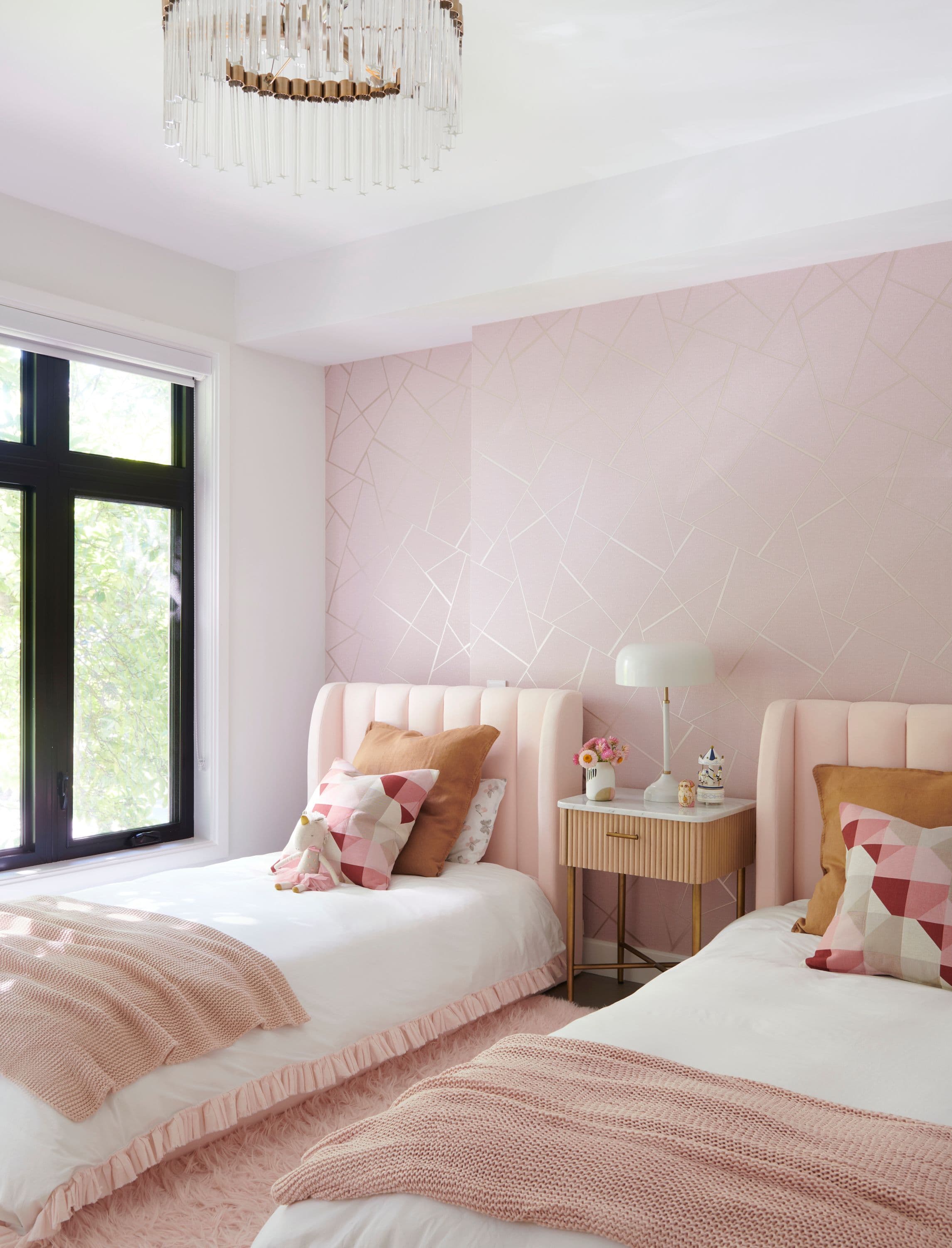 contemporary, glam kids room designed by Homekin