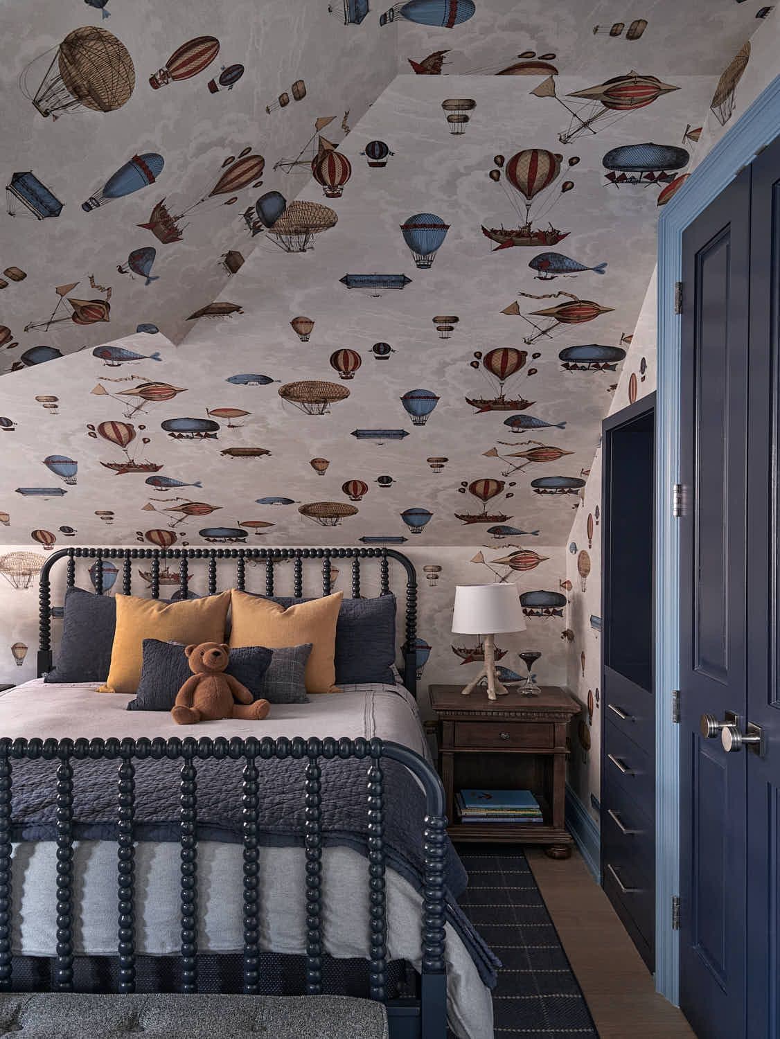 traditional, transitional kids room designed by Homekin