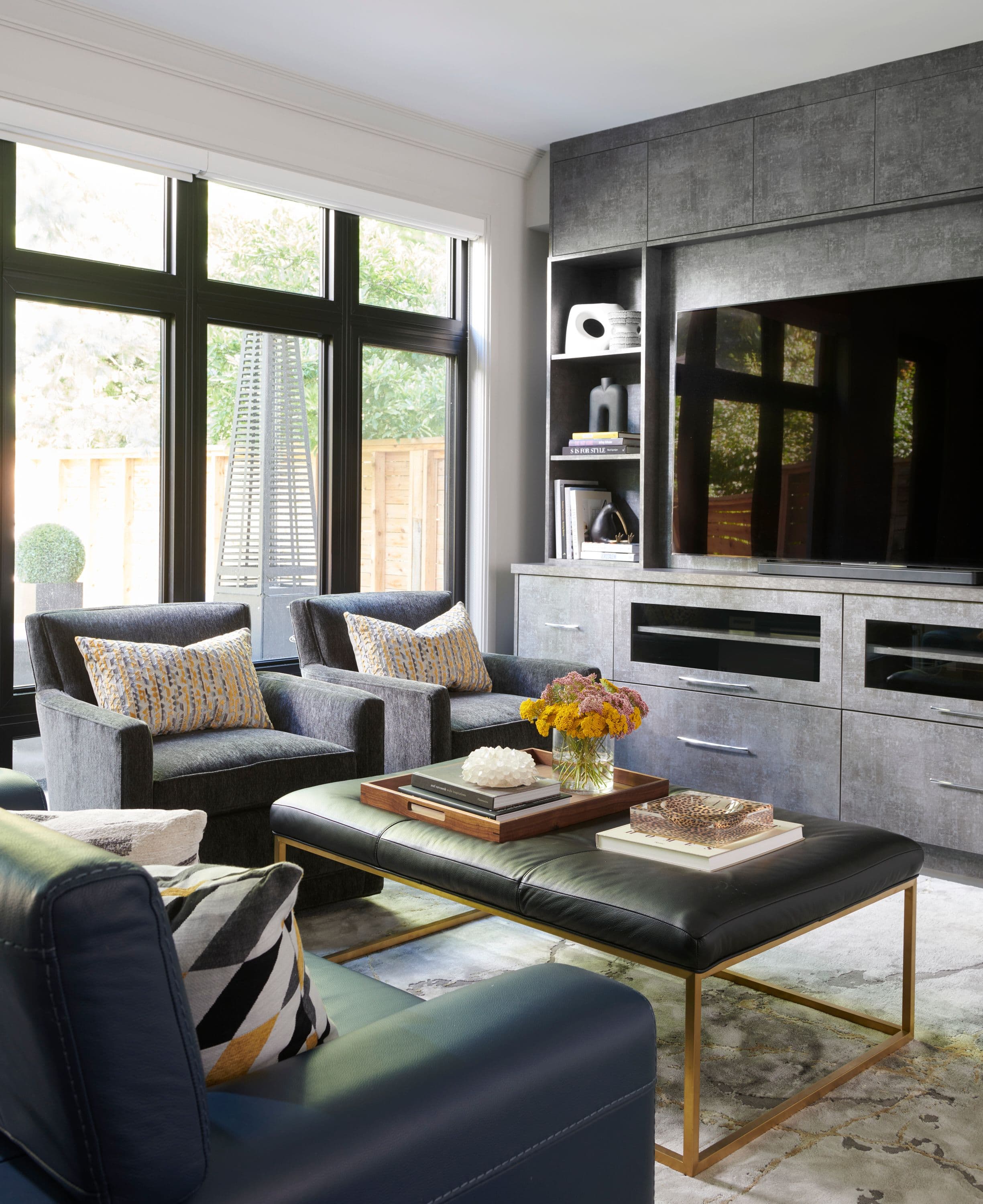 contemporary living room designed by Homekin