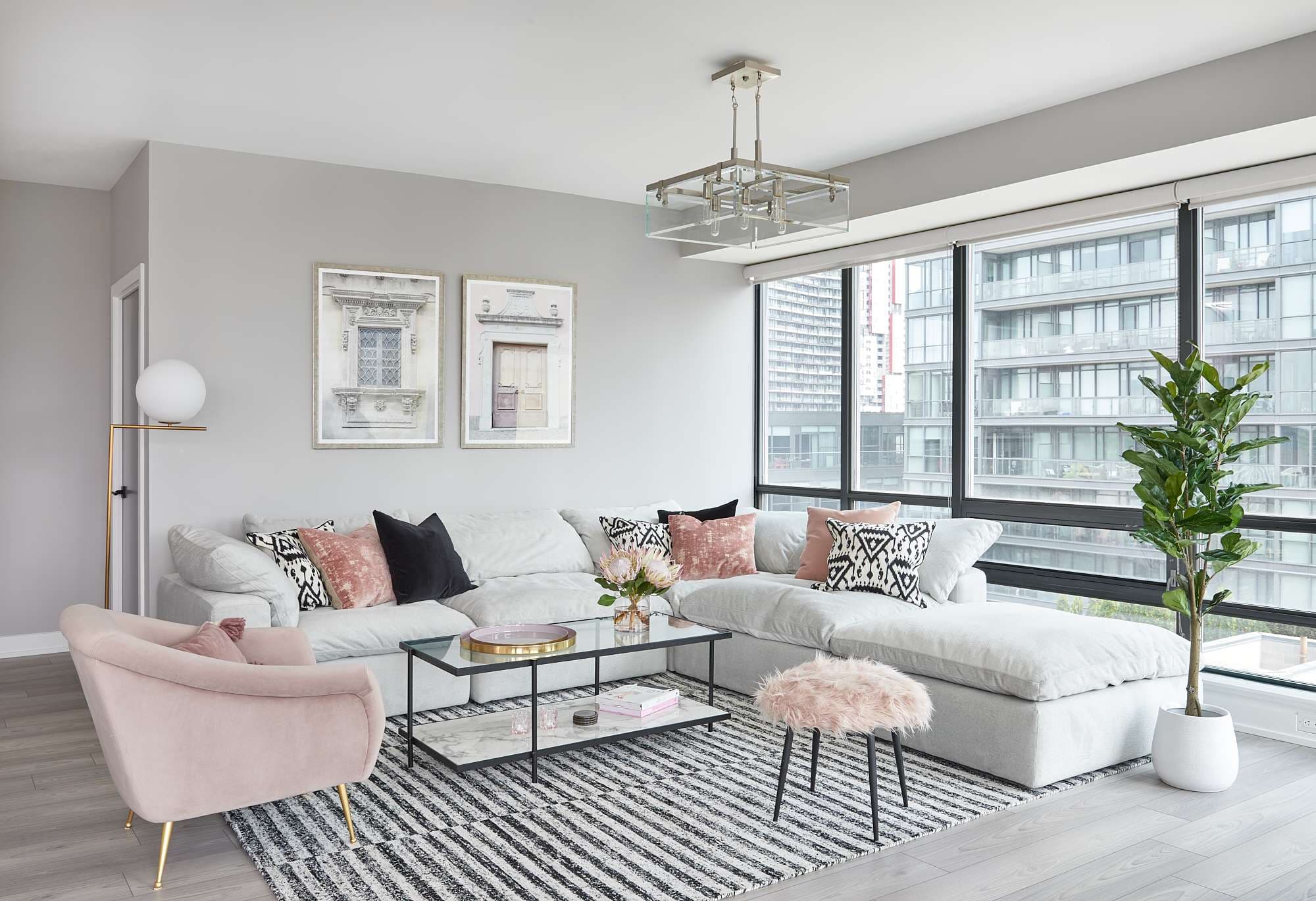 glam glam room designed by Homekin