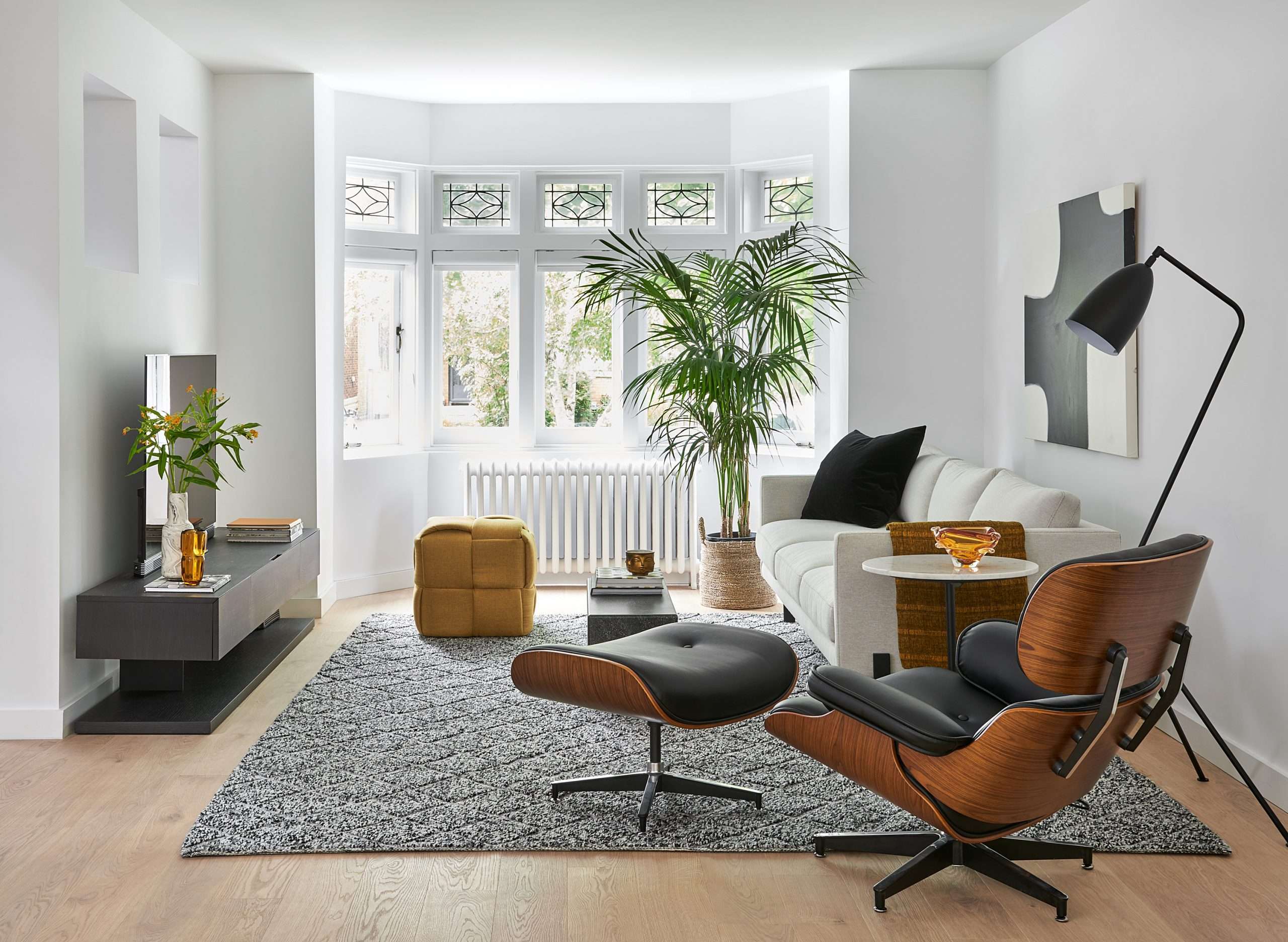 mid-century, modern mid-century modern room designed by Homekin