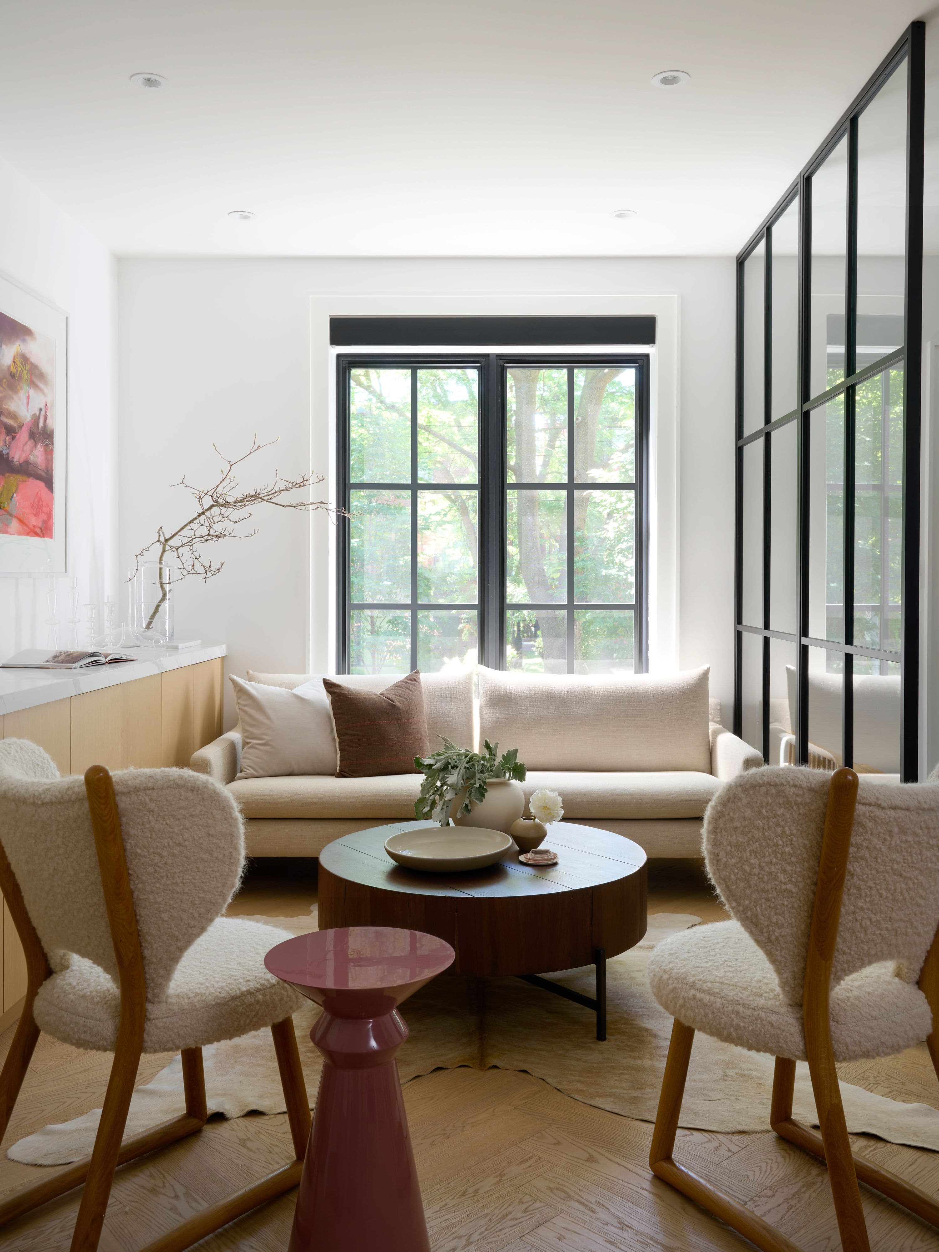 scandinavian living room designed by Homekin