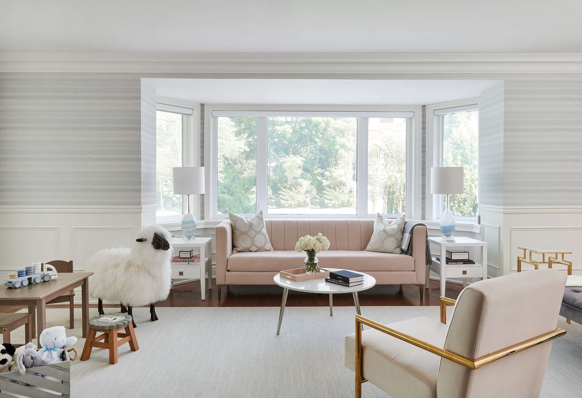 traditional, glam glam room designed by Homekin