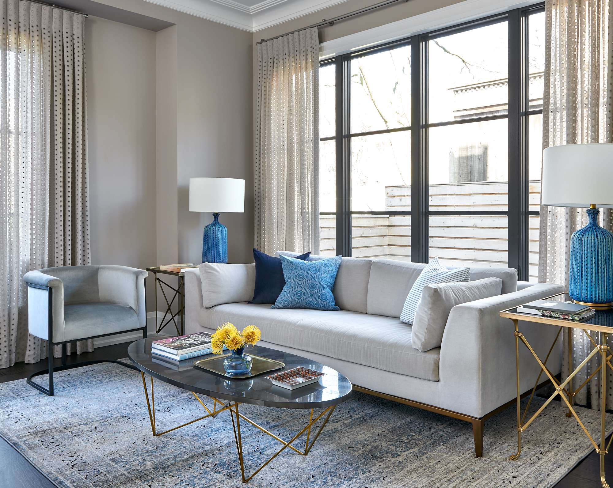 transitional transitional room designed by Homekin