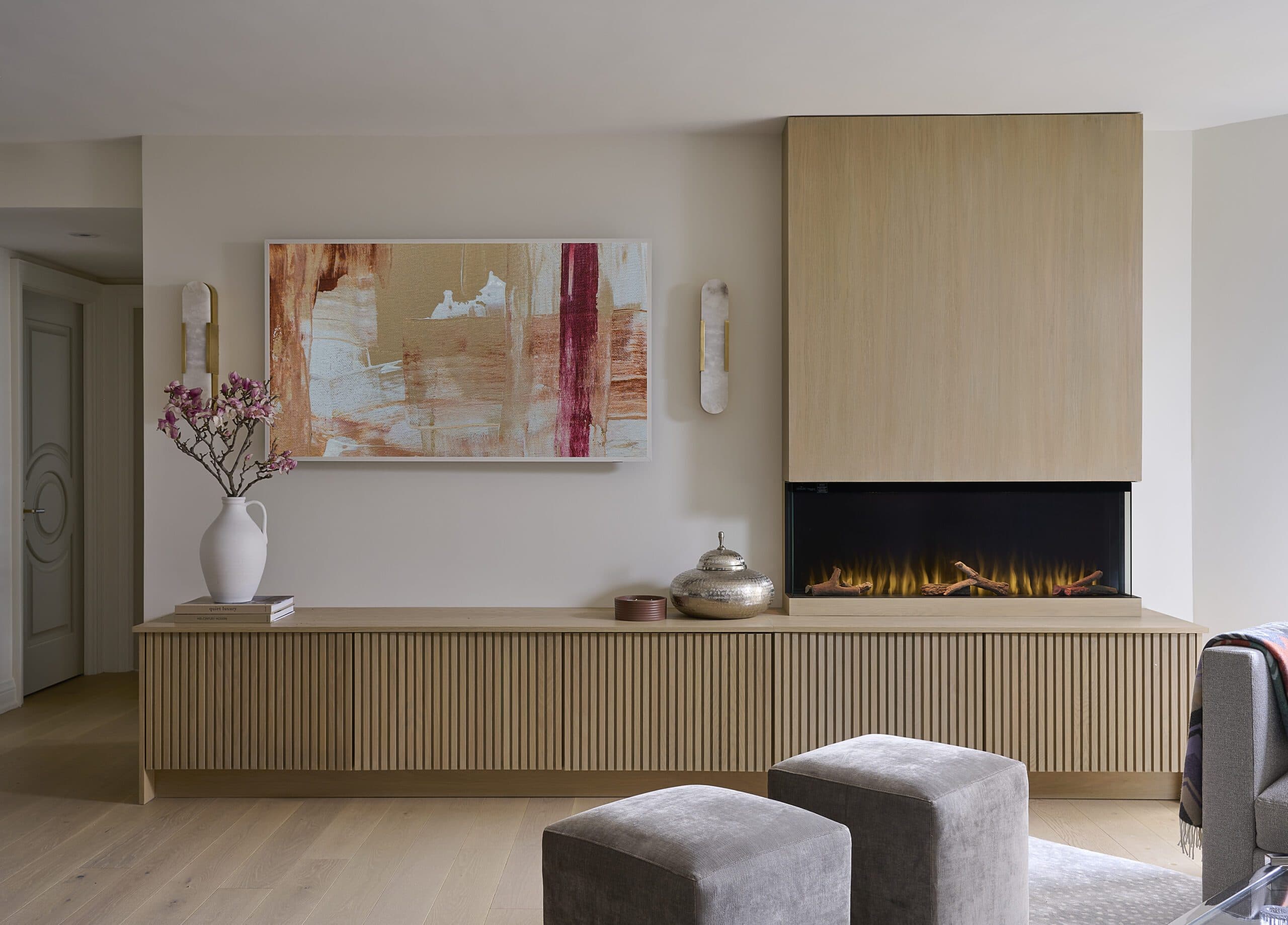 transitional, glam glam room designed by Homekin