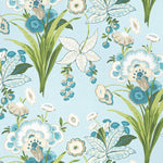 Thibaut Pasadena fabric in light blue and green