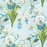 Thibaut Pasadena fabric in light blue and green