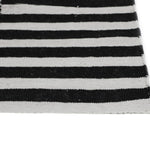 Black and white stripe contemporary rug interiors