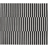 Black and white stripe contemporary rug interiors