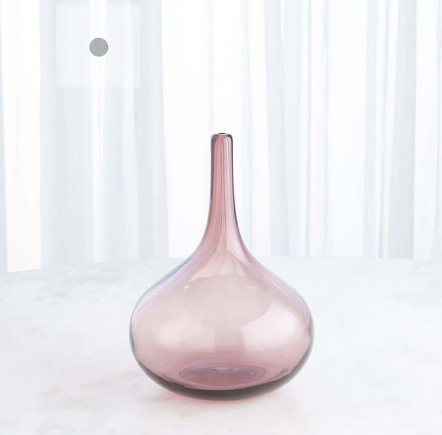 Zenith glass blown pink vase