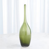 Zenith glass blown green vase stunning home decor accent