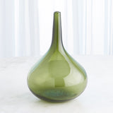 Zenith glass blown green vase stunning home decor accent