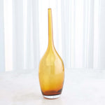 Zenith glass blown yellow vase stunning home decor accent