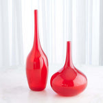 Zenith glass blown red vase stunning decor accessory