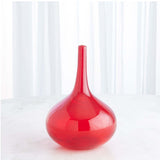 Zenith glass blown red vase stunning decor accessory