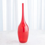 Zenith glass blown red vase stunning home decor accent