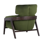 Hunter green velvet with black legs living room armchair contemporary design