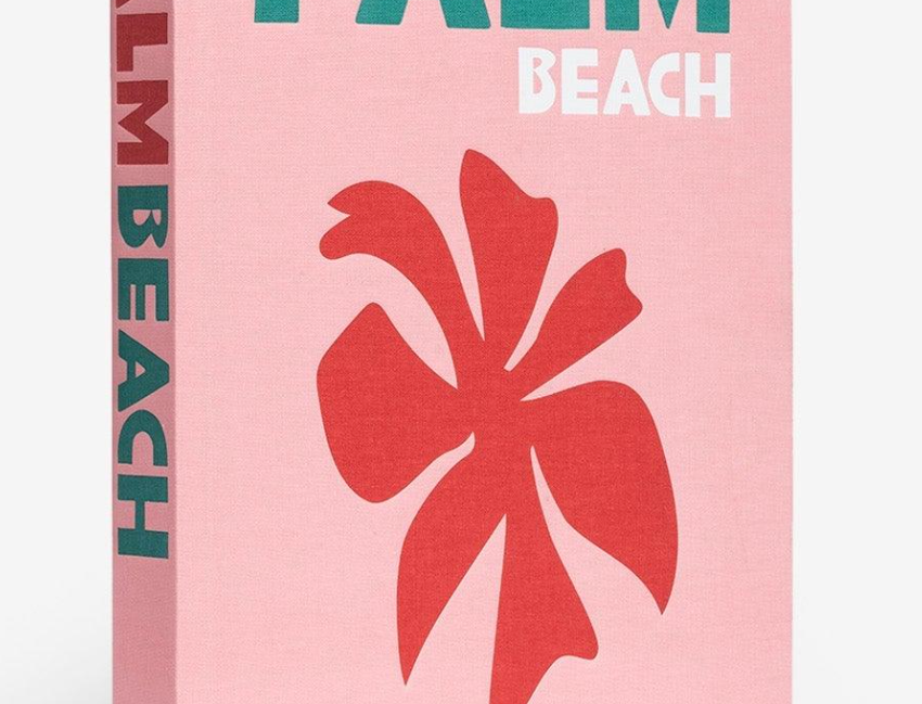 Assouline Travel Book Palm Beach in pink coffee table book