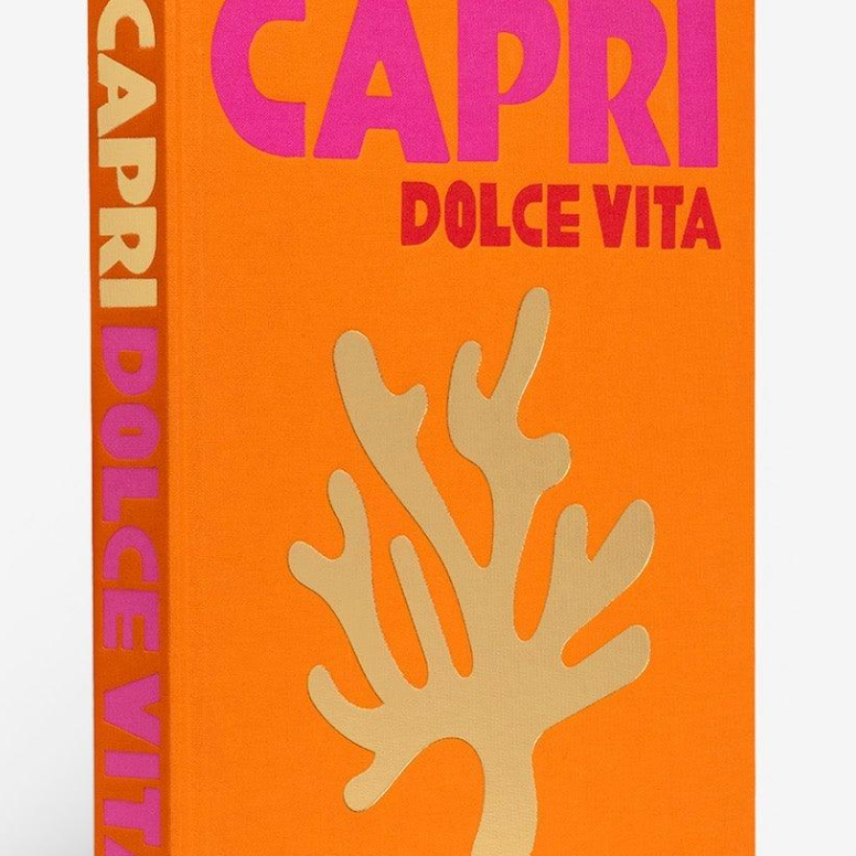 Assouline Capri Travel Book in orange